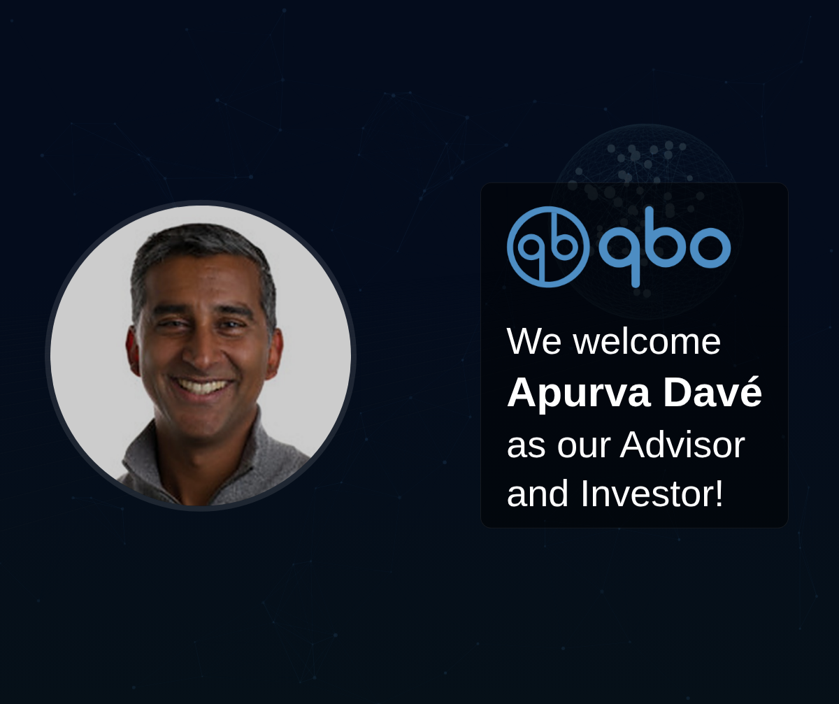 Apurva Davé joins QBO as Advisor and Investor